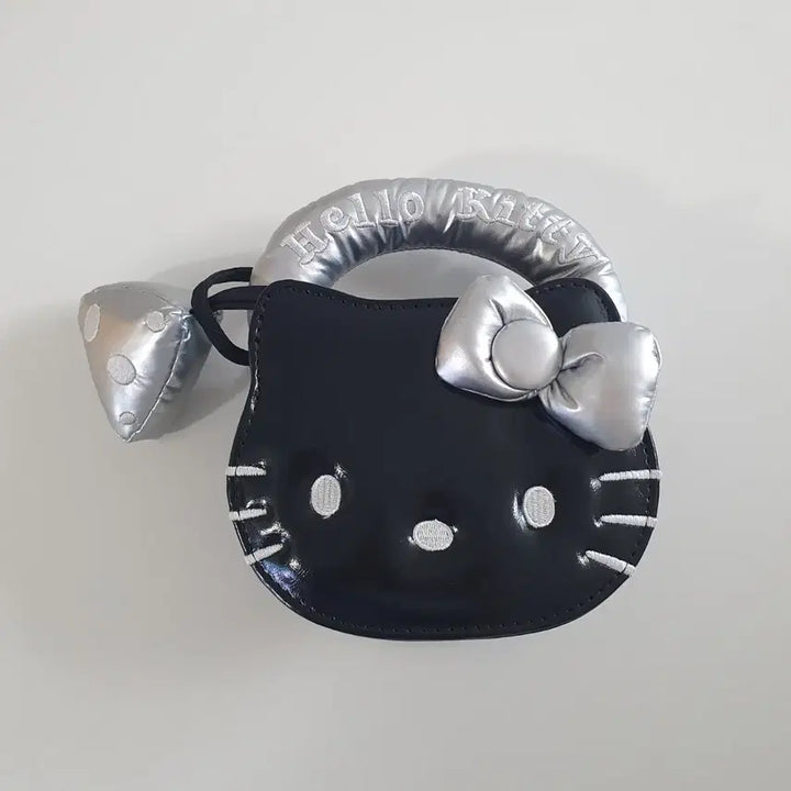 [BUNJANG] Hello Kitty Mini Tote Bag &amp; Crossbody Bag (Black) / 키티 미니 토트백 &amp; 크로스백 (블랙)
