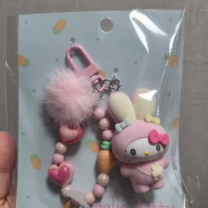 [BUNJANG] Sanrio Hello Kitty Rabbit Bead Strap / 산리오 토끼 키티 비즈 스트랩