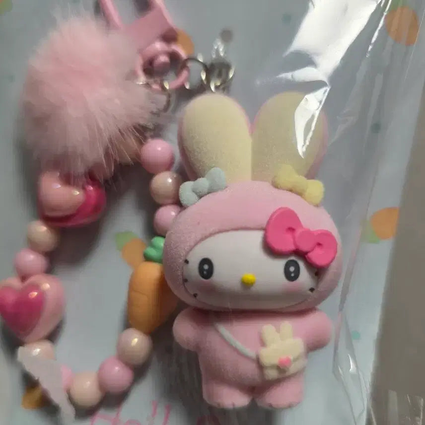 [BUNJANG] Sanrio Hello Kitty Rabbit Bead Strap / 산리오 토끼 키티 비즈 스트랩