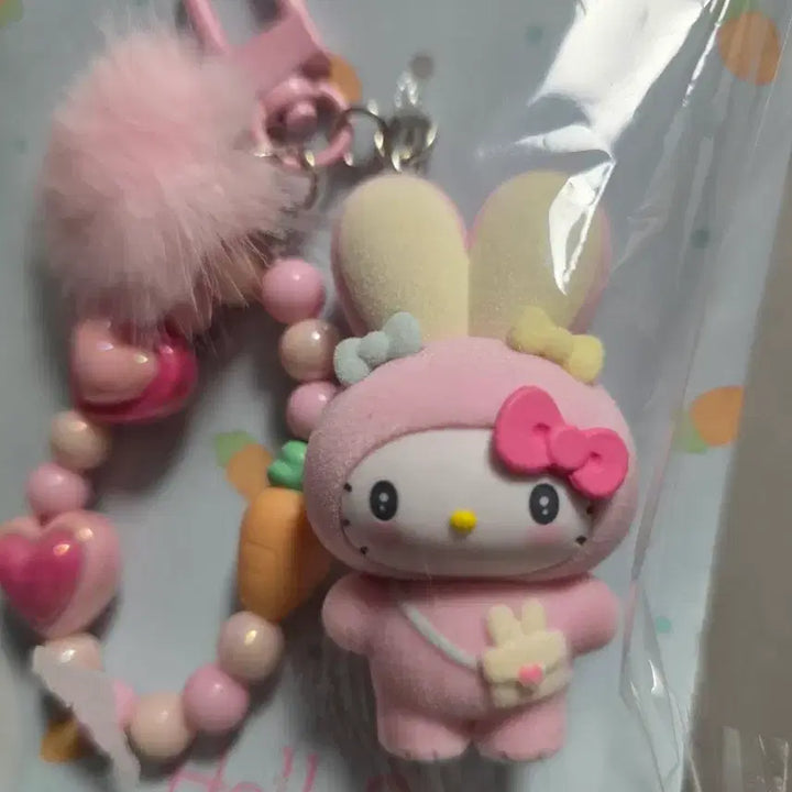 [BUNJANG] Sanrio Hello Kitty Rabbit Bead Strap / 산리오 토끼 키티 비즈 스트랩