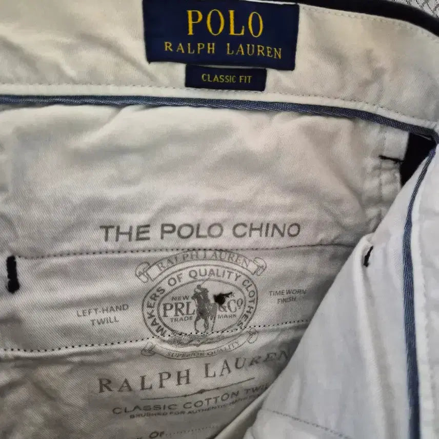 [BUNJANG] Polo Ralph Lauren Navy Embroidered Chino Pants / 폴로 랄프로렌 네이비 자수 치노 바지