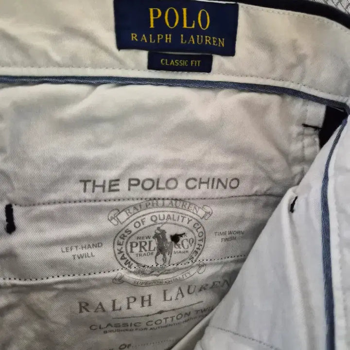 [BUNJANG] Polo Ralph Lauren Navy Embroidered Chino Pants / 폴로 랄프로렌 네이비 자수 치노 바지