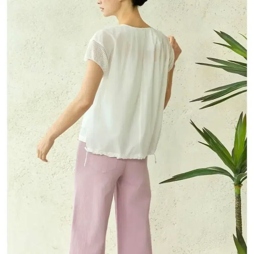 [BUNJANG] SJ WANI 2024 Crinkled Fabric Blouse / SJ WANI  바스락 블라우스 2024년제품