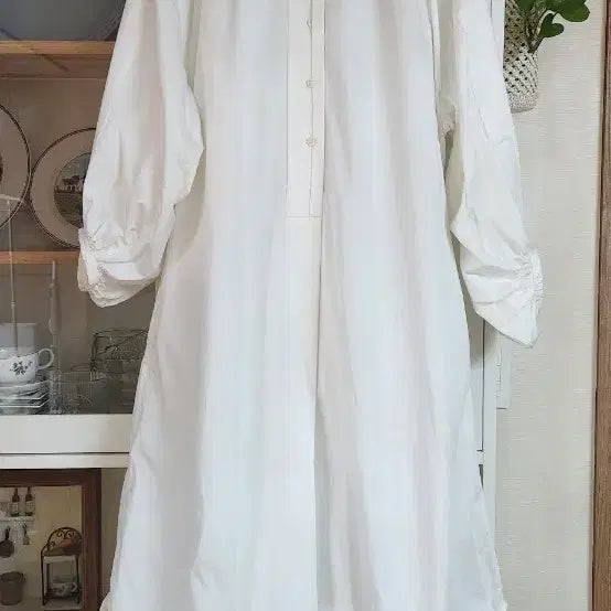 [BUNJANG] COS White Long Shirt Dress / COS 코스 화이트 롱 셔츠 원피스