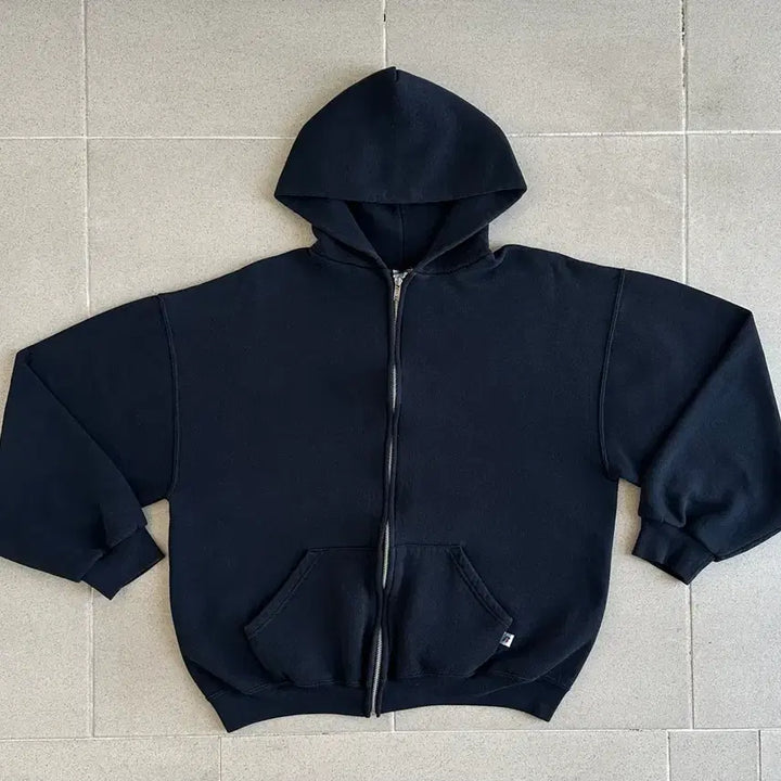 [BUNJANG] Vintage Russell Athletic Hoodie Zip-up Black L / 빈티지 러셀 후드집업 블랙 L