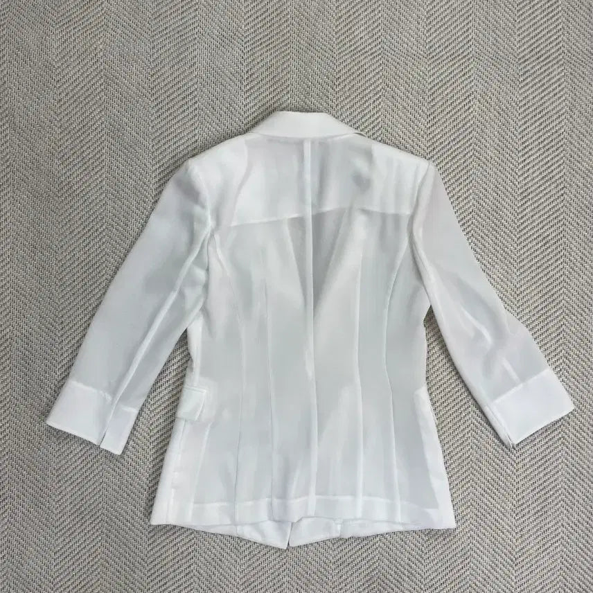 [BUNJANG] ME-SENSE White Blazer Size 66 / 새상품/ME-SENSE 화이트 블레이저 66