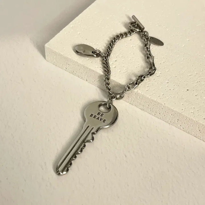[BUNJANG] Handmade Keyring with Key Fragment Message / 열쇠 한 조각 메시지 핸드메이드키링