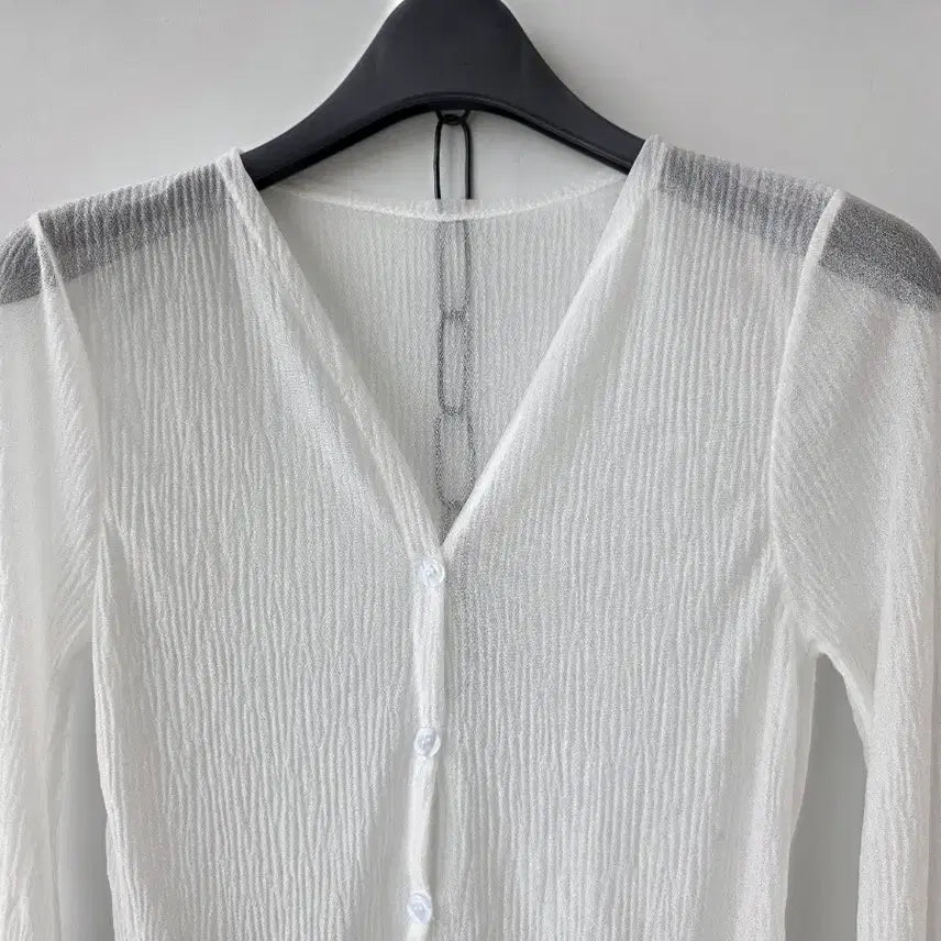 [BUNJANG] Ivory See-Through Cardigan / S/아이보리 시스루 가디건
