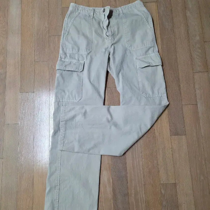 [BUNJANG] ZARA Beige Cotton Cargo Pants (MEX 28) / 자라 베이지색 면 카고 바지 mex 28