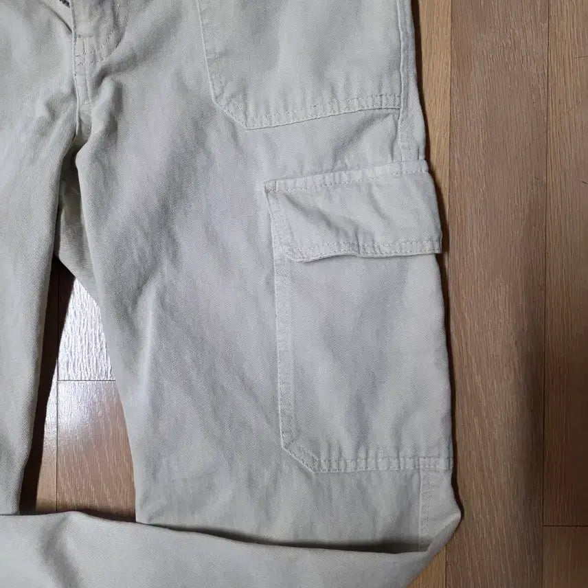 [BUNJANG] ZARA Beige Cotton Cargo Pants (MEX 28) / 자라 베이지색 면 카고 바지 mex 28