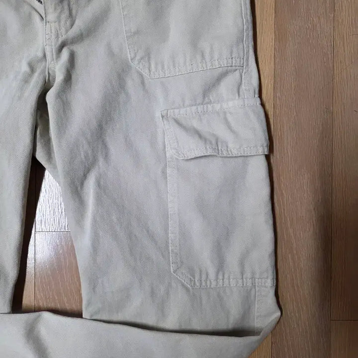 [BUNJANG] ZARA Beige Cotton Cargo Pants (MEX 28) / 자라 베이지색 면 카고 바지 mex 28