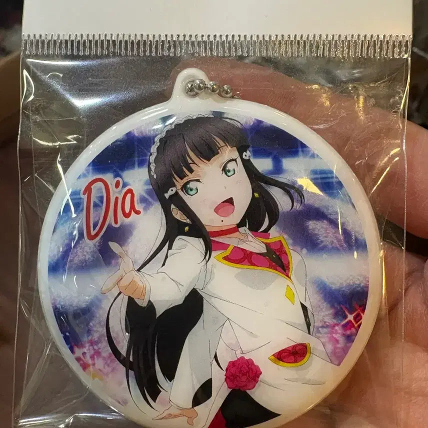 [BUNJANG] Love Live! Sunshine! Dia Round Cushion Strap Keyholder / 러브라이브 선샤인 다이아 라운드 쿠션 스트랩 키홀더