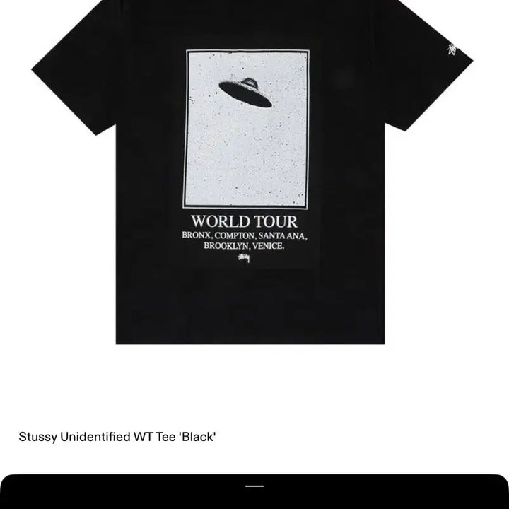 [BUNJANG] Stussy 2015 Unidentified 스투시 월드 투어 티 / Stussy 2015 Unidentified 스투시 월드 투어 티