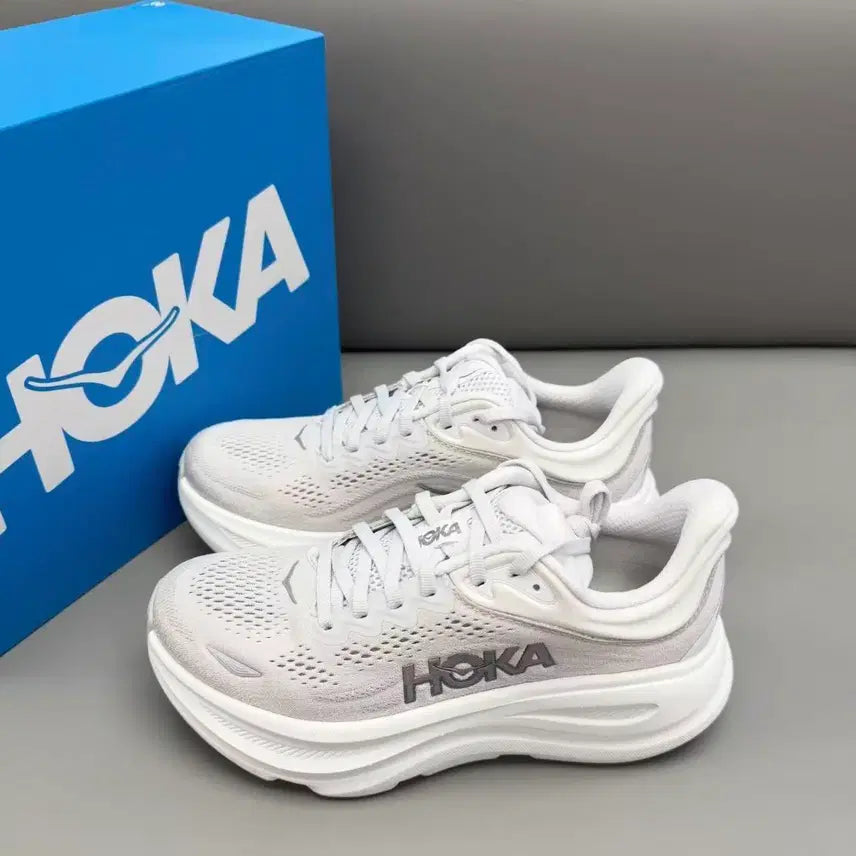[BUNJANG] Hoka Bondi 9 Stardust Silver - Wide 235mm / (W) 호카 본디 9 스타더스트 실버 - 와이드 235mm