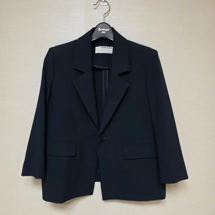 [BUNJANG] Anne Klein Navy 7/8 Sleeve Suit Set / 앤클라인 네이비 7부 정장셋업