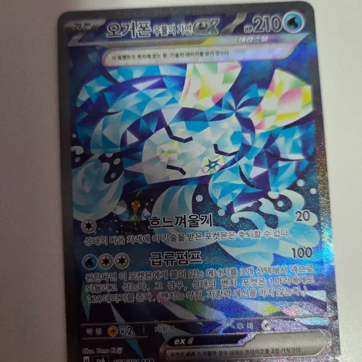 [BUNJANG] Pokemon Ogerpon ex Water Terastal / 포켓몬 오거폰 ex 물 테라스탈
