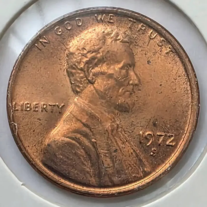 [BUNJANG] 1972-S Lincoln Cent Uncirculated Penny / 링컨 1센트 1972_S 년도 미사용 페니