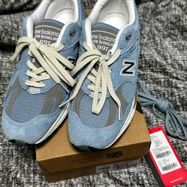[SOLD OUT] 뉴발란스 991v2 셀레스티얼 블루 스니커즈 260