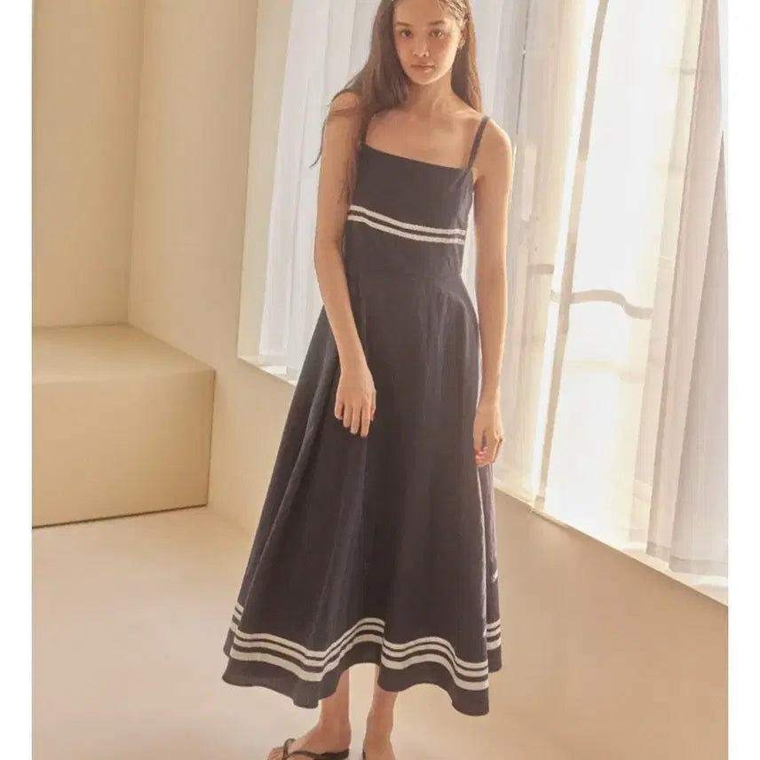 [BUNJANG] Your Name Here Marine Stripe Long Dress / 새상품 유어네임히얼 마린 스트라이프 롱 원피스 s