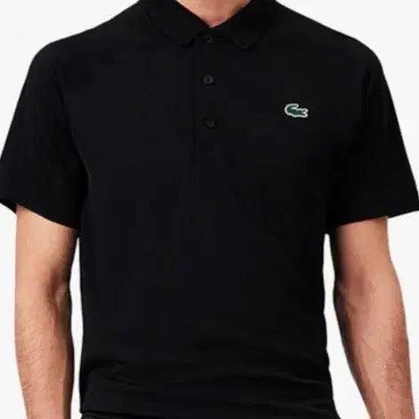 [BUNJANG] Lacoste Polo Shirt (DH3201) Black / 라코스테 기능성 카라티 폴로 반팔 티셔츠 90사이즈 블랙 (DH3201)