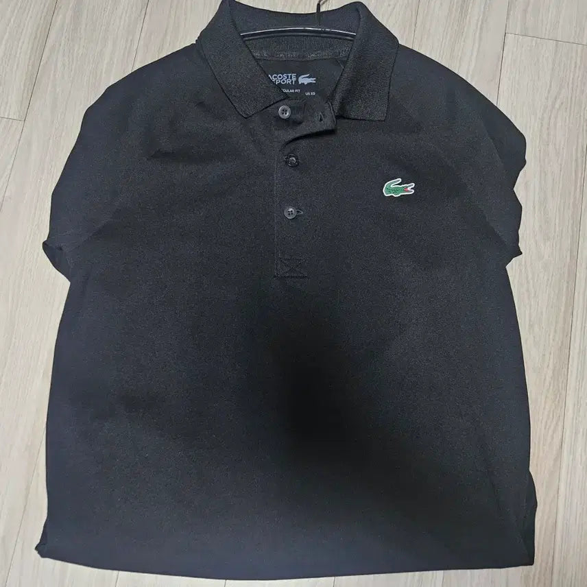[BUNJANG] Lacoste Polo Shirt (DH3201) Black / 라코스테 기능성 카라티 폴로 반팔 티셔츠 90사이즈 블랙 (DH3201)