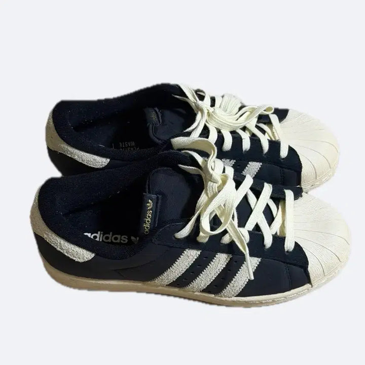 [BUNJANG] Adidas Superstar 82 Black/White Sneakers / 아디다스 슈퍼스타 82 블랙/화이트