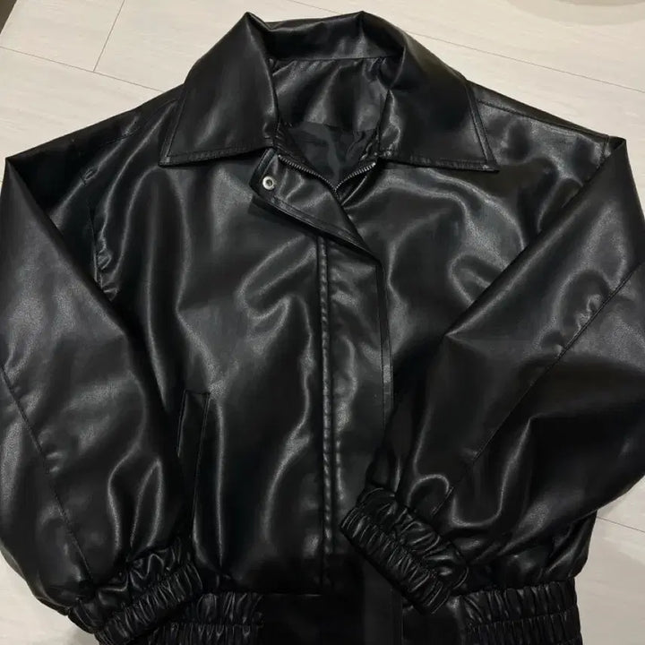 [BUNJANG] Vegan Leather Jacket / 비건 레더자켓