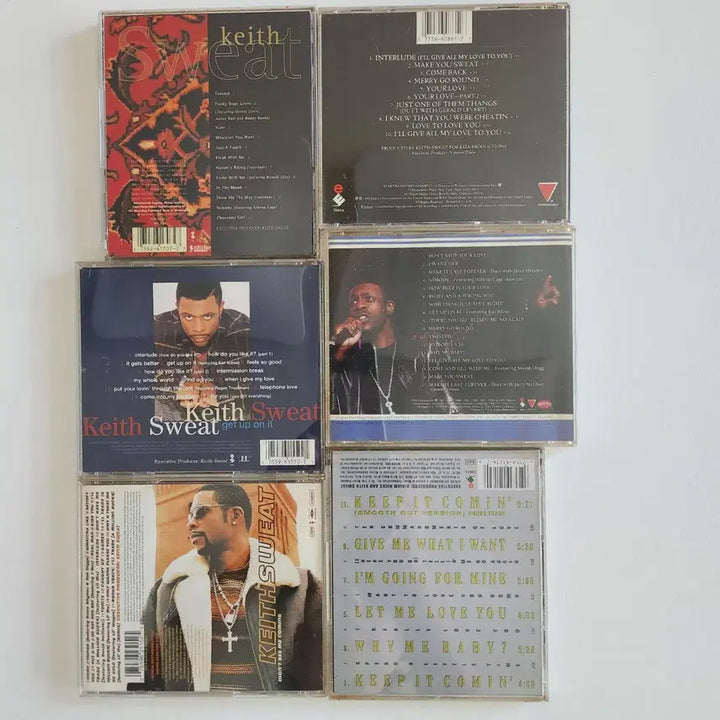 [BUNJANG] Keith Sweat CD Album Bundle Set / 미국의 R&amp;B가수  <키스 스웨트>의 CD앨범 (6장 일괄)