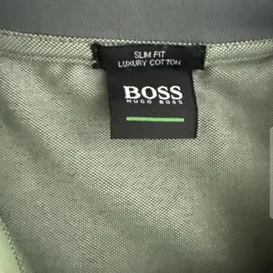[SOLD OUT] 보스 슬림핏 메리노울폴로티그린. L
