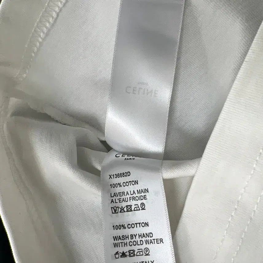 [BUNJANG] CELINE White Short Sleeve T-shirt / CELINE 세린느 화이트 반팔 티셔츠
