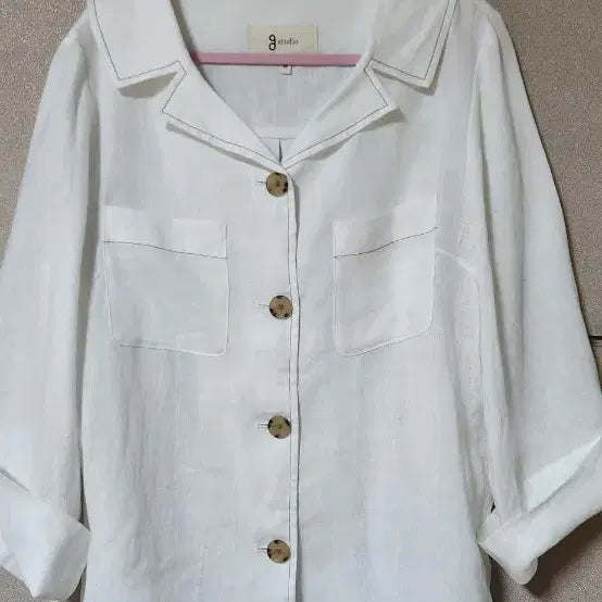 [BUNJANG] G Studio White Linen Jacket / g studio 화이트 린넨 자켓  90(66) 가반50