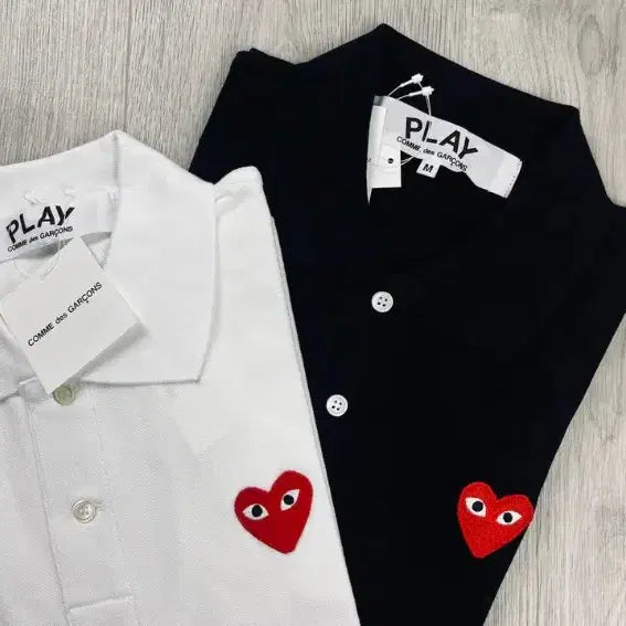 [BUNJANG] Comme des Garcons PK Polo T-Shirt (Black &amp; White) / 정품)새상품 꼼데가르송 PK 카라 반팔티셔츠 블랙&amp;화이트