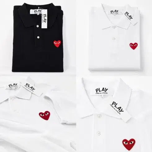 [BUNJANG] Comme des Garcons PK Polo T-Shirt (Black &amp; White) / 정품)새상품 꼼데가르송 PK 카라 반팔티셔츠 블랙&amp;화이트