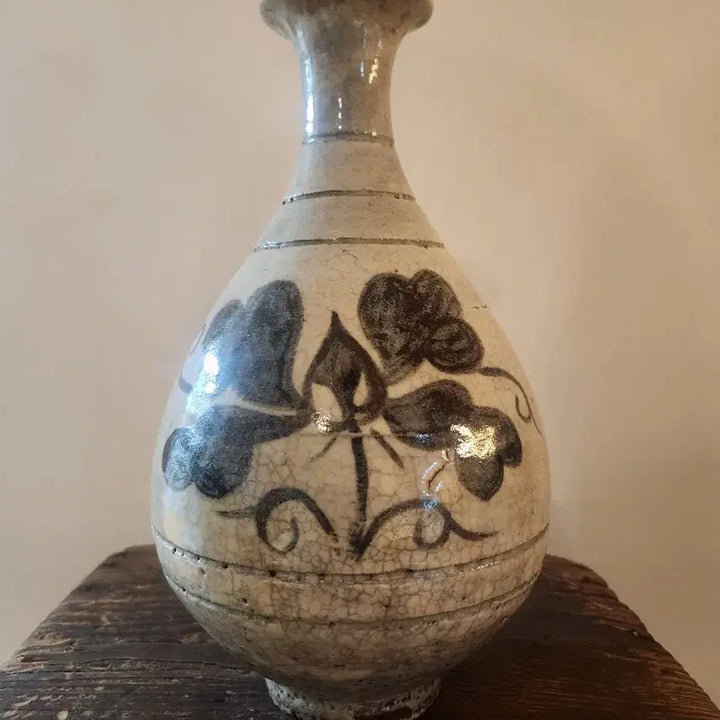 [BUNJANG] Celadon Porcelain Iron-Painted Ewer - Hakbong-ri Kiln Style / 분청사기 철화문 주병 - 계룡산 가마의 숨결과 시간의 미학