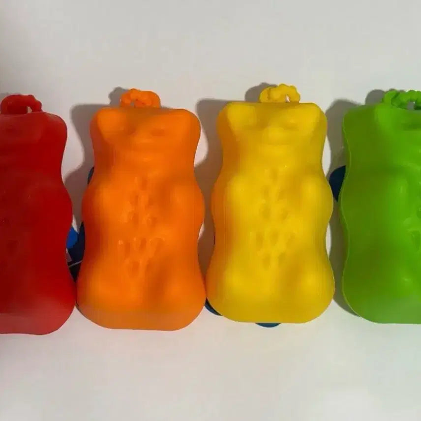 [BUNJANG] Haribo Pouch Keyring Full Set (Red/Yellow/Green/Blue) / 4종일괄) 하리보 파우치 키링 풀세트(빨/주/노/초)