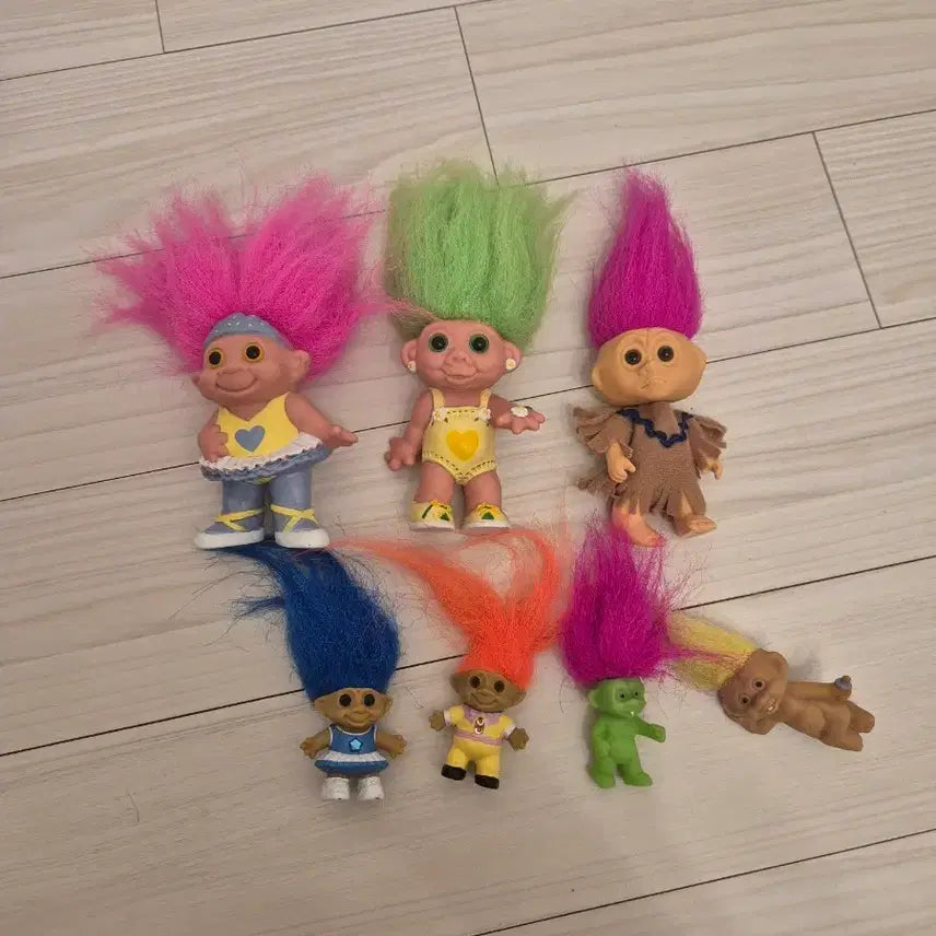 [BUNJANG] Rare Vintage Troll Dolls Set / 희귀 빈티지 트롤 인형 세트
