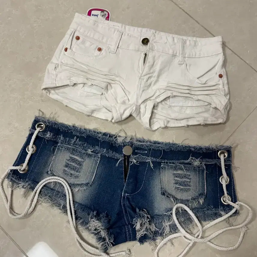[BUNJANG] Ultra Mini Denim Shorts for Body Profile &amp; Broadcasting / 새상품) 핫팬츠 바디프로필 방송 초미니 청바지