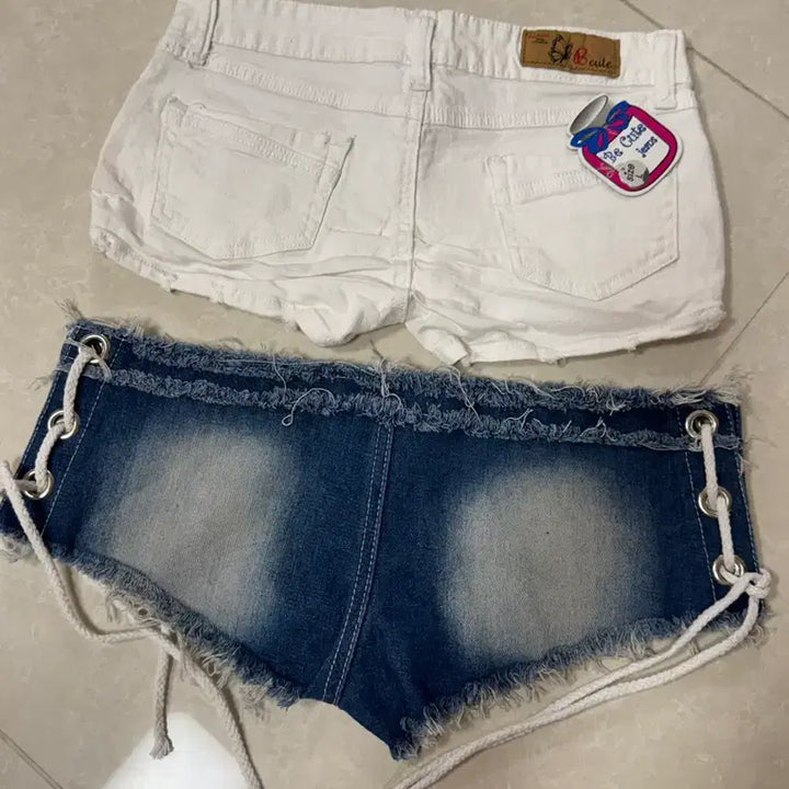 [BUNJANG] Ultra Mini Denim Shorts for Body Profile &amp; Broadcasting / 새상품) 핫팬츠 바디프로필 방송 초미니 청바지