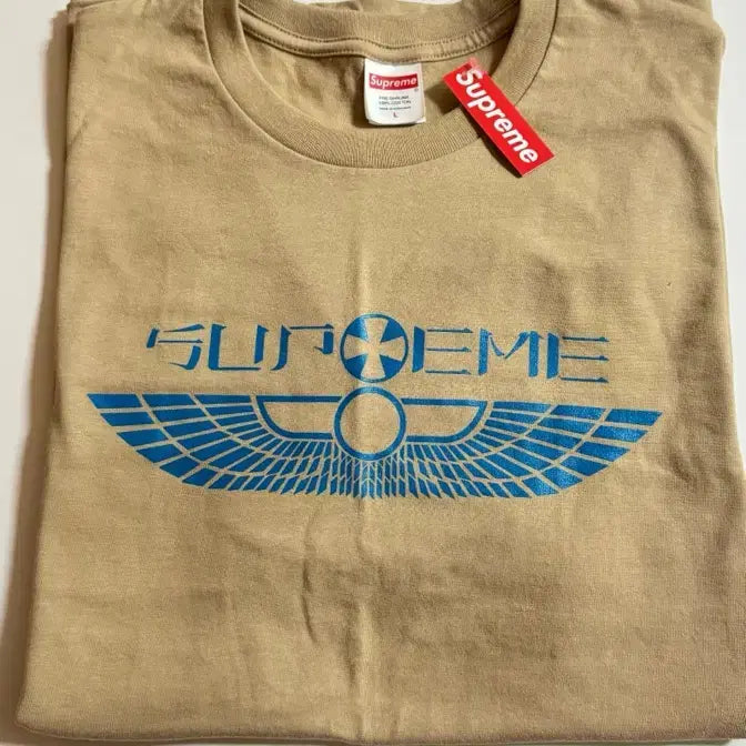 [BUNJANG] Supreme Wings T-Shirt Khaki L / 슈프림 윙즈 티셔츠 카키L 25ss