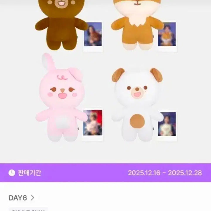 [BUNJANG] DAY6 Petit Denimals Giant Ver. Plush Doll / (미개봉)DAY6 쁘띠 데니멀즈 인형 Giant Ver.