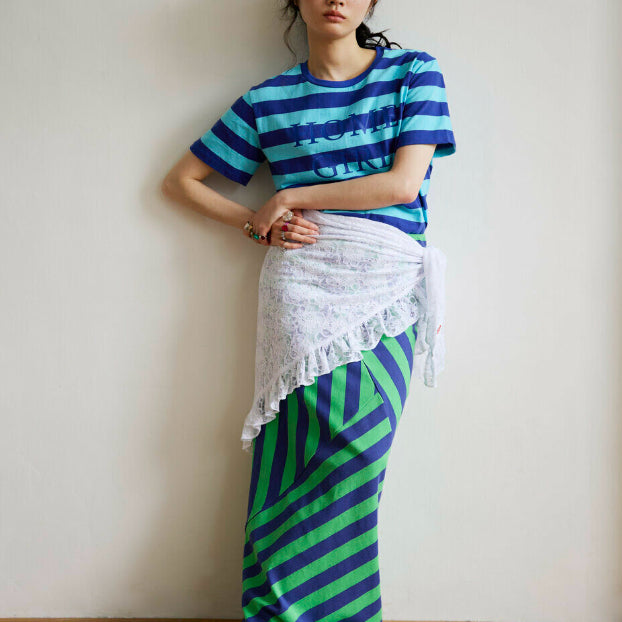 [SOLD OUT] (새상품) 포샤 반팔 티셔츠 홈 걸 블루