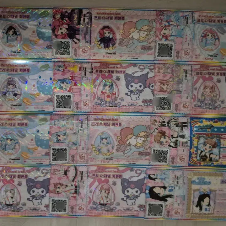 [BUNJANG] Sanrio Miparking Membership Card Bundle Set / 프리채널 산리오 미파킹 회원증 일괄판매