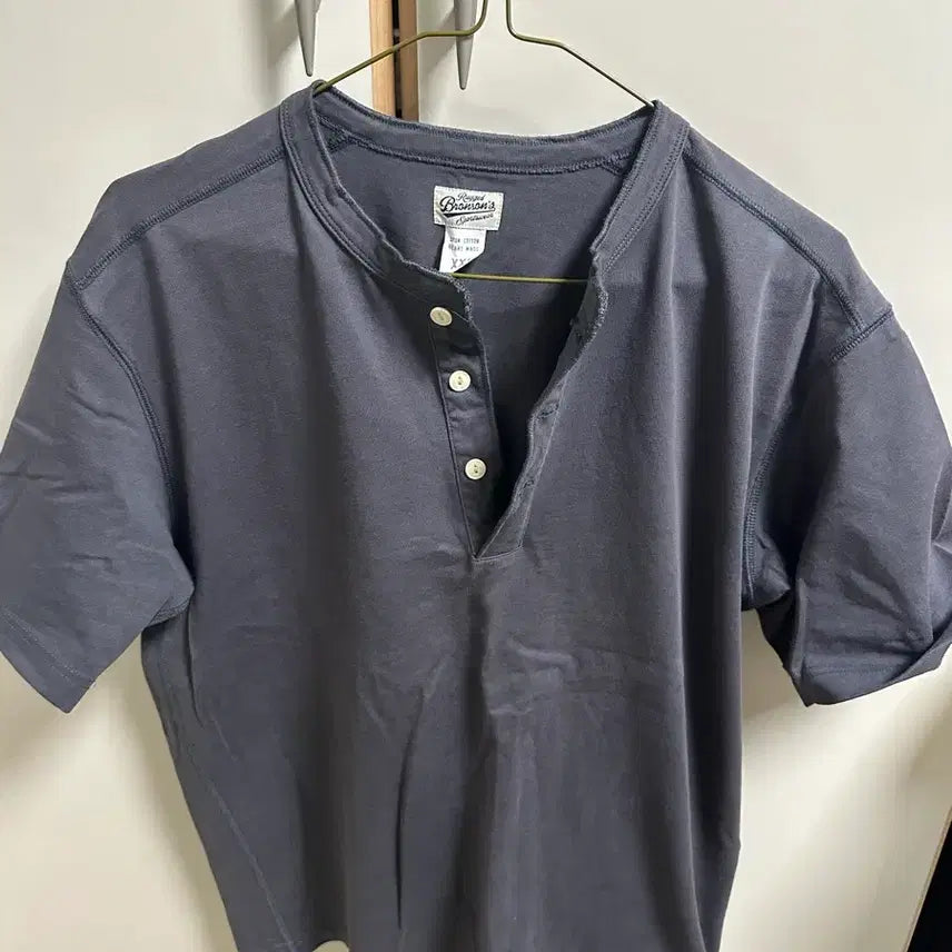 [BUNJANG] Bronson Henlay Neck Short Sleeve T-Shirt 2XL / 브론슨 헨리넥 2xl