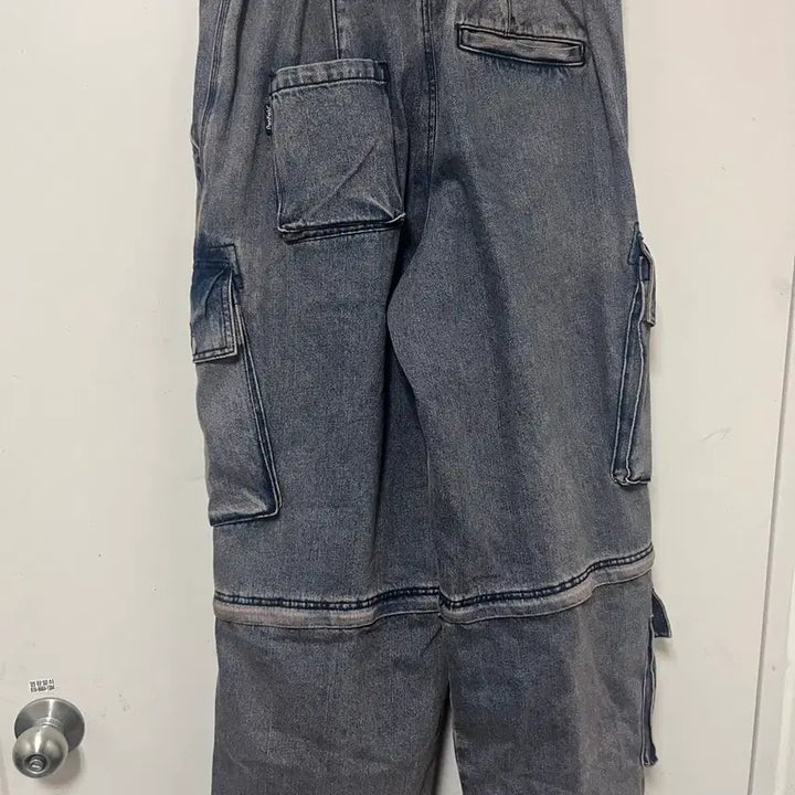 [BUNJANG] Penfield 2-in-1 Wide Cargo Denim Bermuda Pants / 펜필드 2in1 와이드 카고 데님+버뮤다팬츠