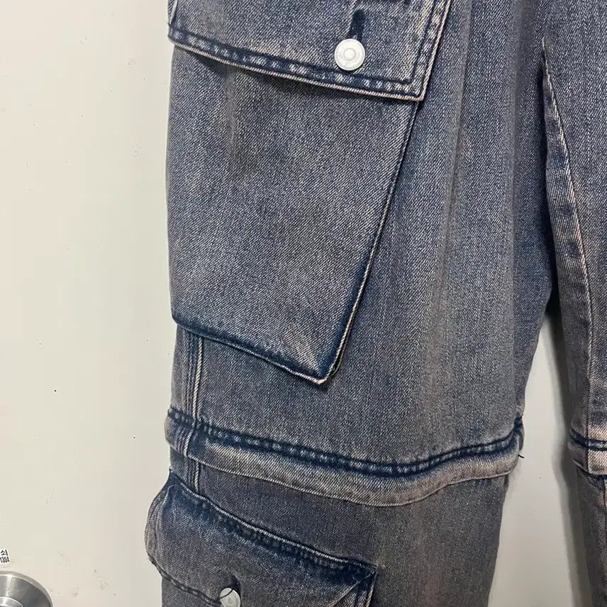 [BUNJANG] Penfield 2-in-1 Wide Cargo Denim Bermuda Pants / 펜필드 2in1 와이드 카고 데님+버뮤다팬츠