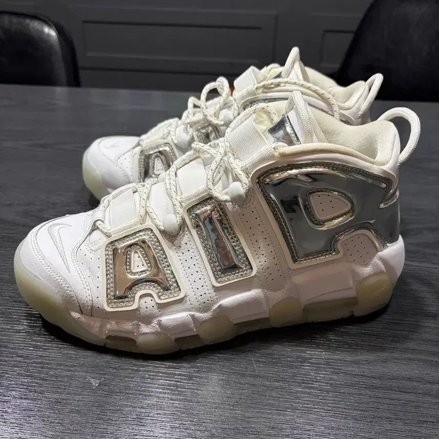 [BUNJANG] Nike Air More Uptempo Chrome White (W 275 / M 270) / 나이키 업템포 크롬화이트 275