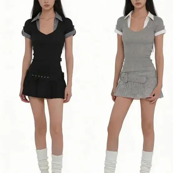 [BUNJANG] Bnfrom Mini Dress Grey / bnfrom 비엔프롬 미니 원피스 그레이
