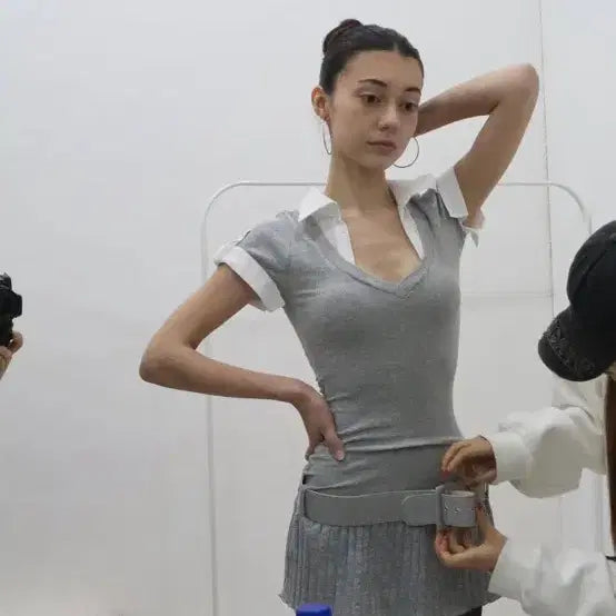 [BUNJANG] Bnfrom Mini Dress Grey / bnfrom 비엔프롬 미니 원피스 그레이