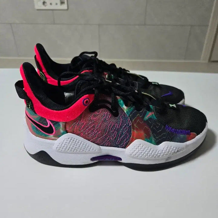 [BUNJANG] Nike PG 5 Multicolor Basketball Shoes / 나이키 PG 5  멀티컬러 255