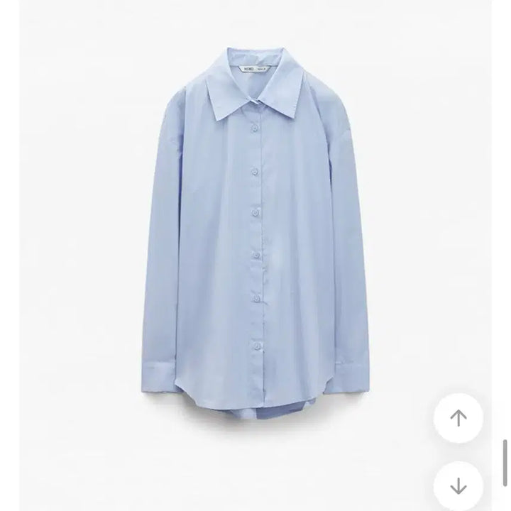 [BUNJANG] MIXXO Basic Semi Oversized Fit Shirt Blue S / 미쏘 베이직 세미 오버핏 셔츠 블루 S